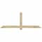 Ekena Millwork Eugene Rough Sawn Timber Gable Bracket, Douglas Fir, 72"W x 27"H x 4"D x 4"F, 9/12 Pitch GBW072X27X0404EUG00RDF - alternate 1